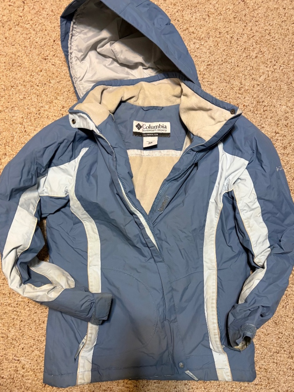 Columbia Blue Hooded Jacket